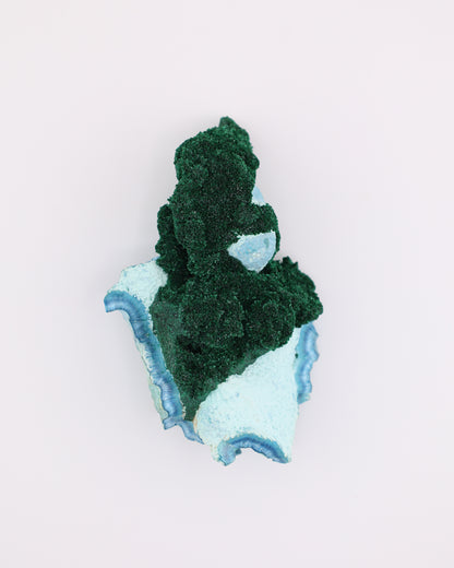 Fibrous Malachite with Shattuckite