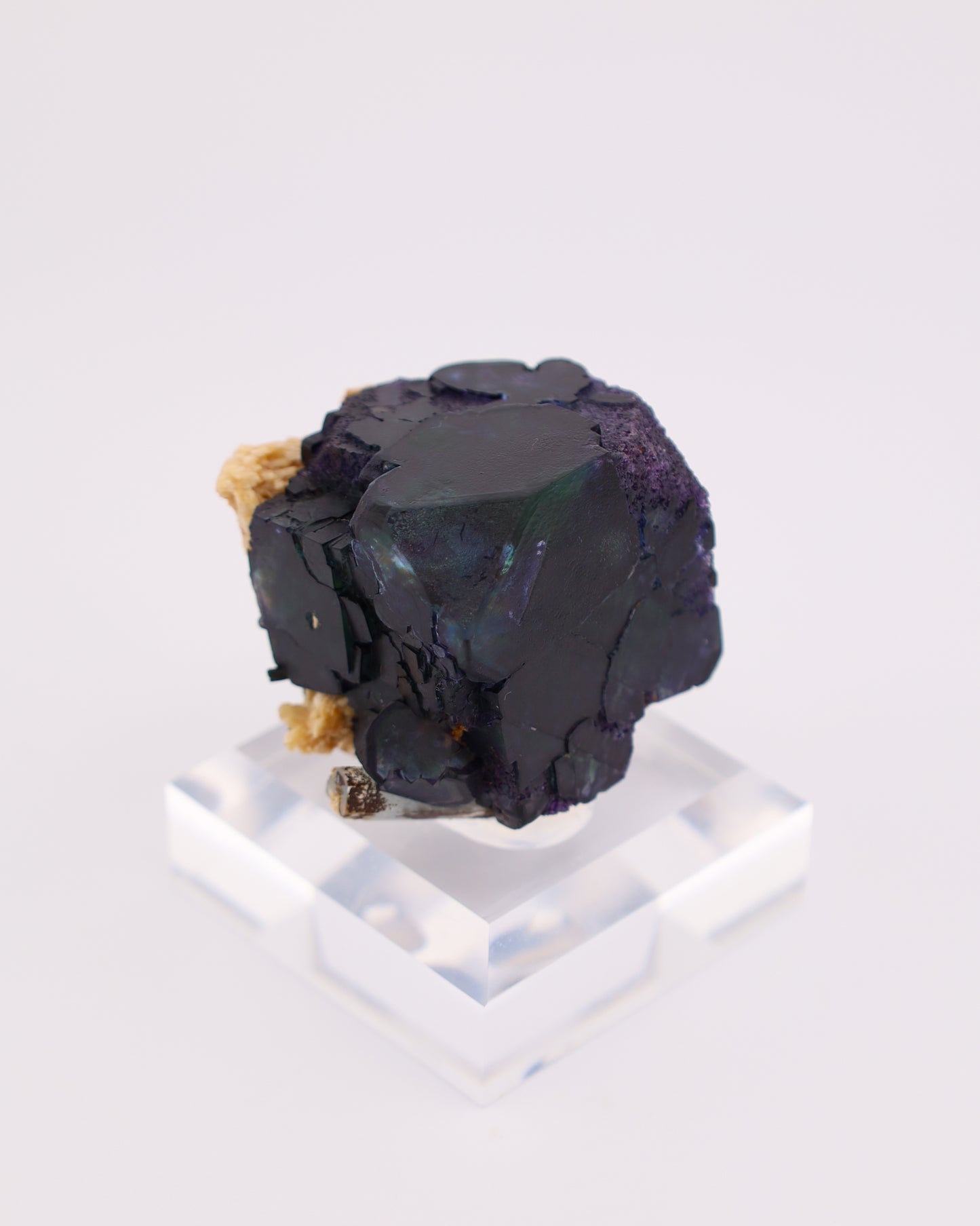 Namibian Fluorite with Aquamarine Beryl