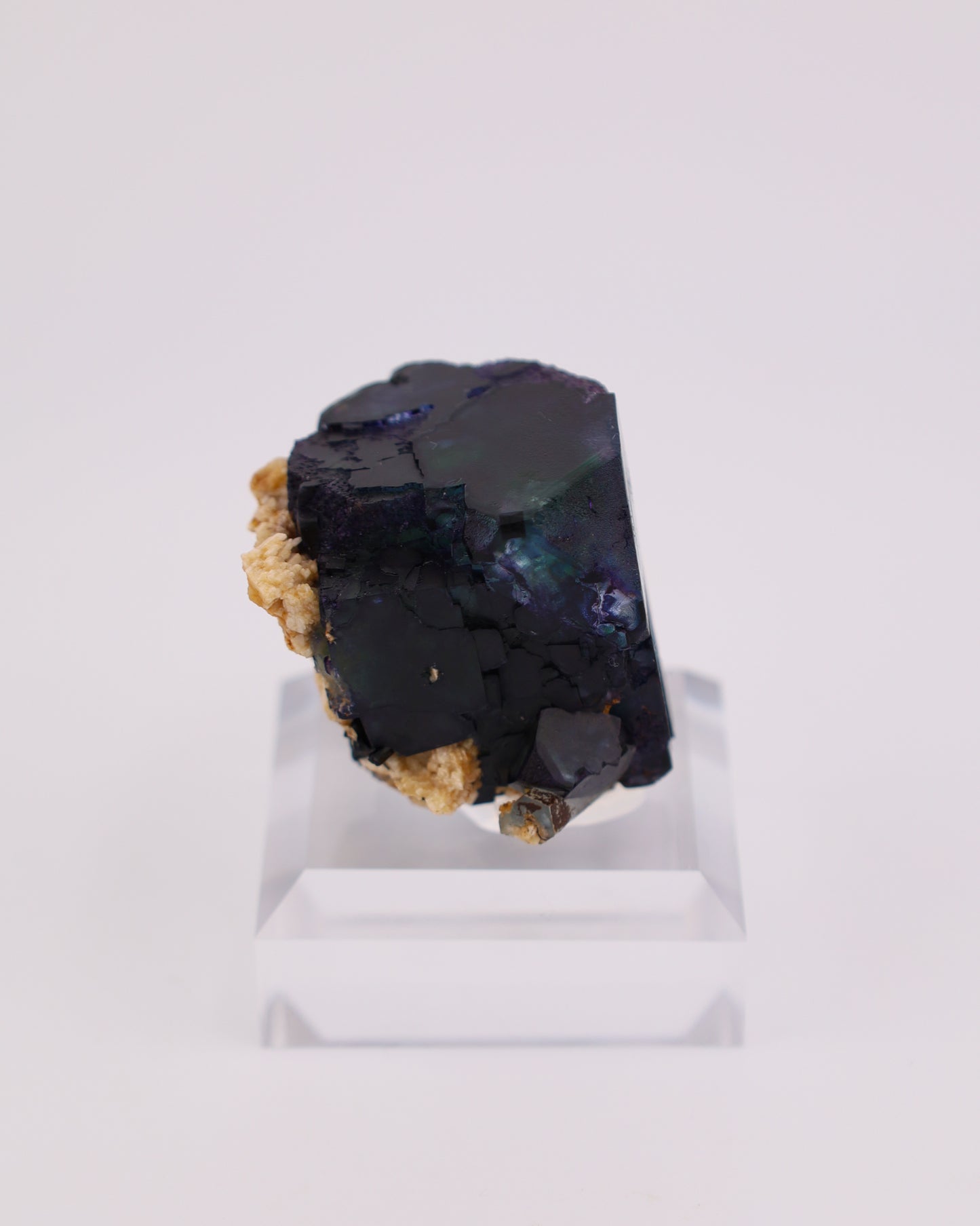 Namibian Fluorite with Aquamarine Beryl