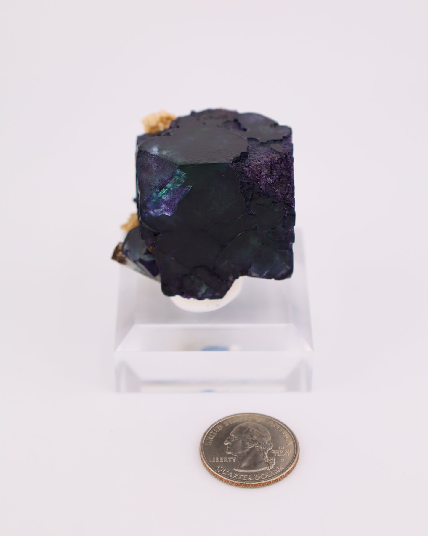 Namibian Fluorite with Aquamarine Beryl