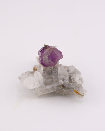 Purple Fluorite with Pyrite & Quartz Matrix