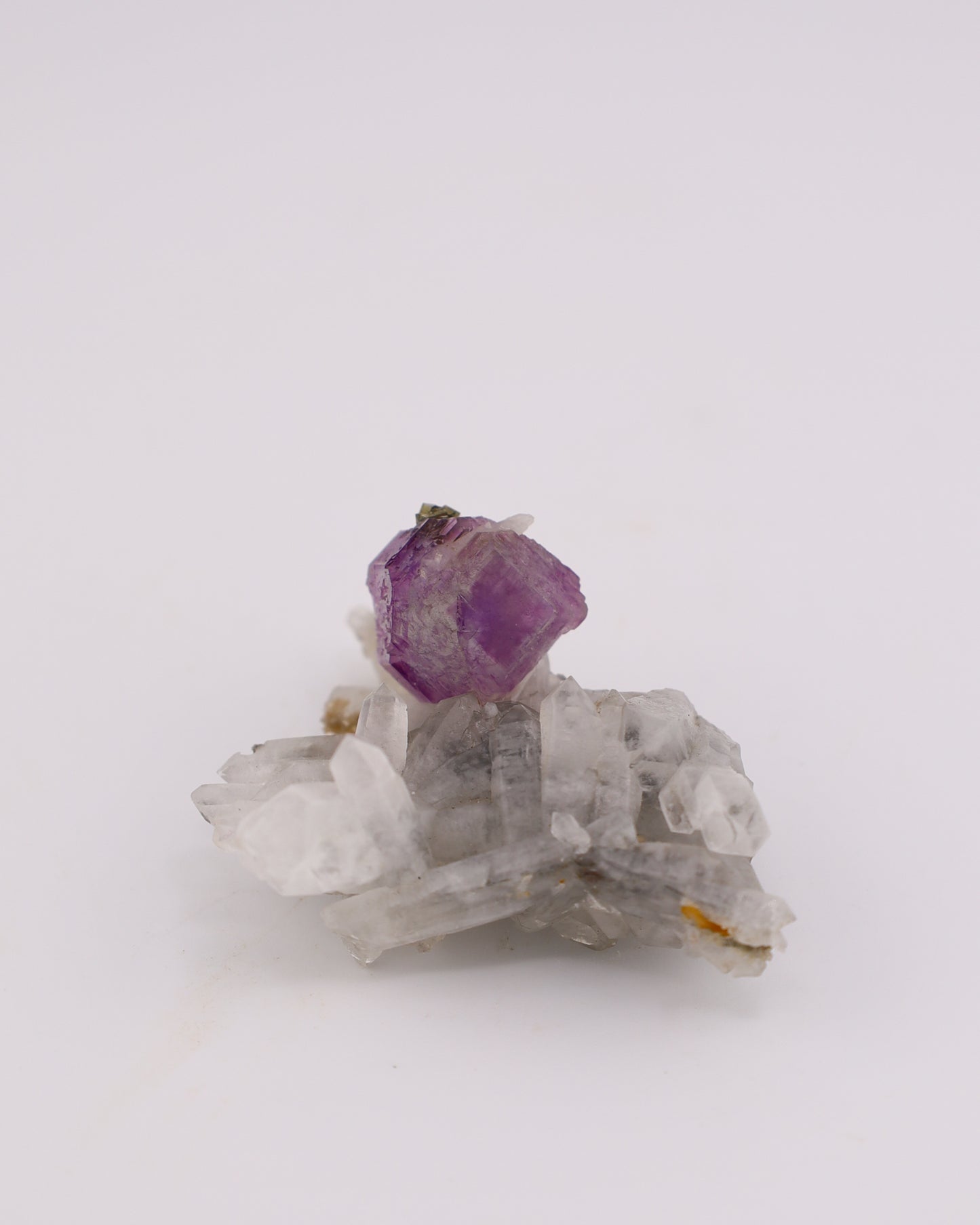 Purple Fluorite with Pyrite & Quartz Matrix