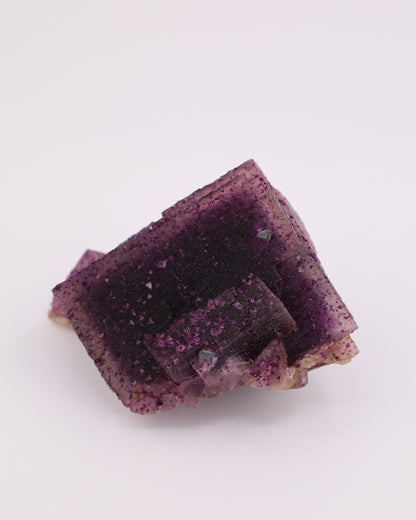 Cubed Purple Fluorite Phantom with Galena