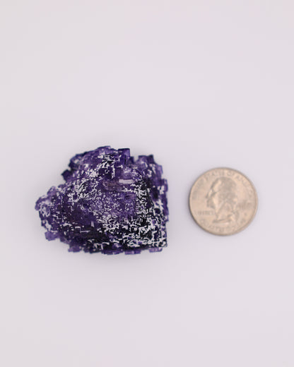 Etched Purple Fluorite Floater