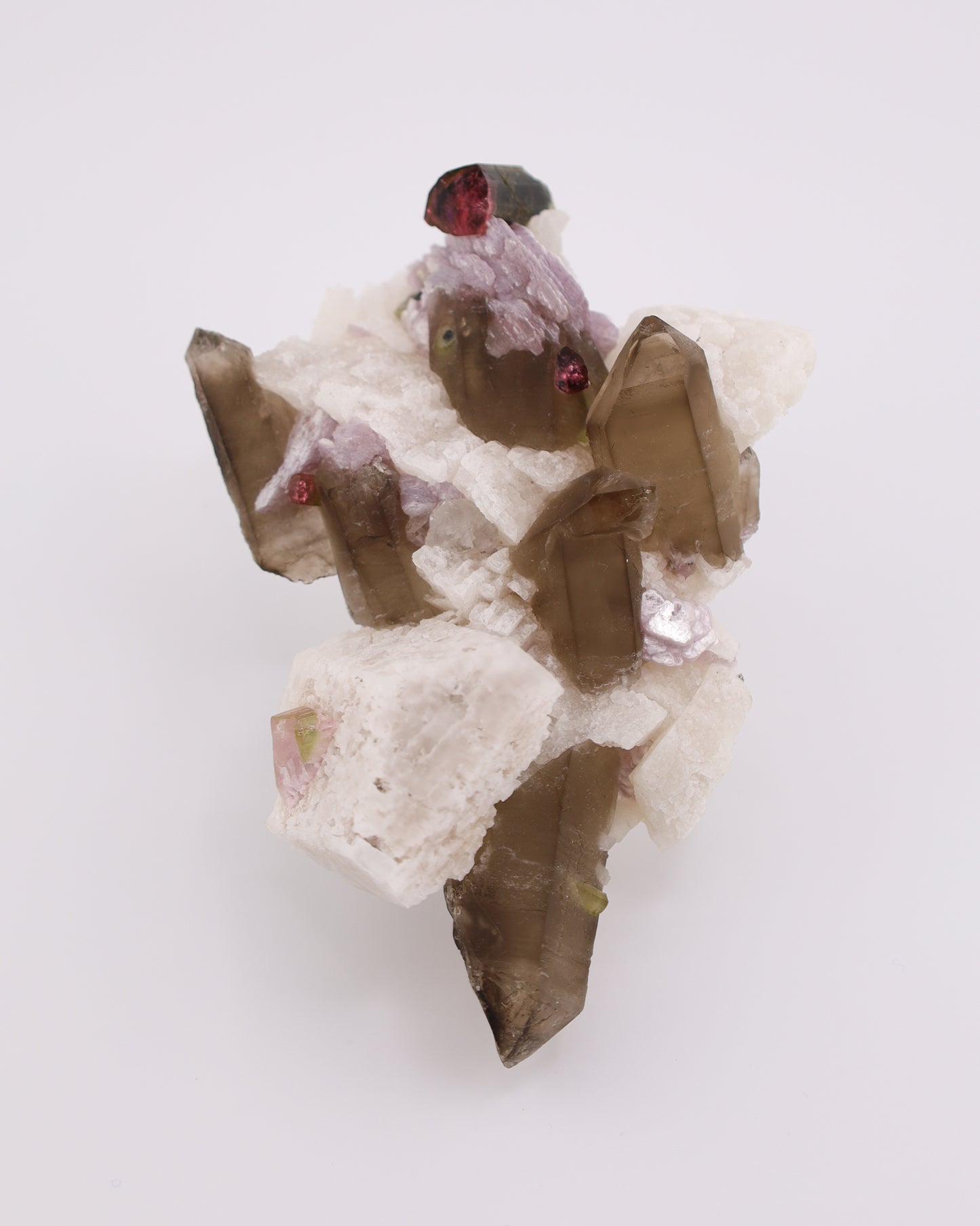Smoky Quartz, Tourmaline & Lepidolite