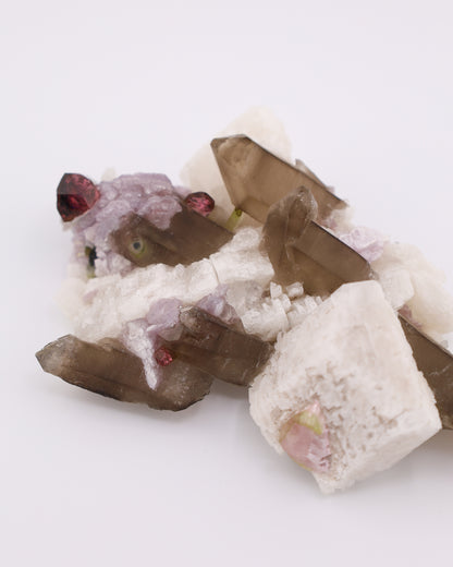 Smoky Quartz, Tourmaline & Lepidolite
